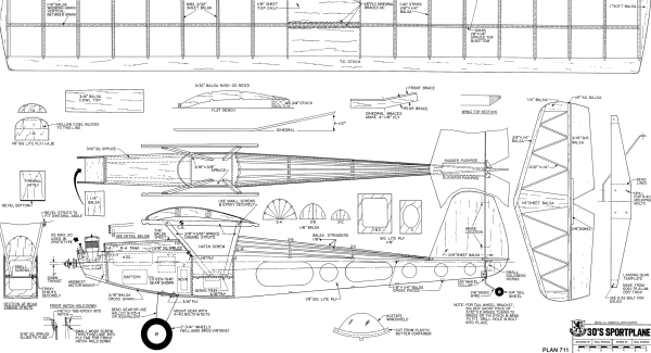 30er Sportsplane plan, shortkit